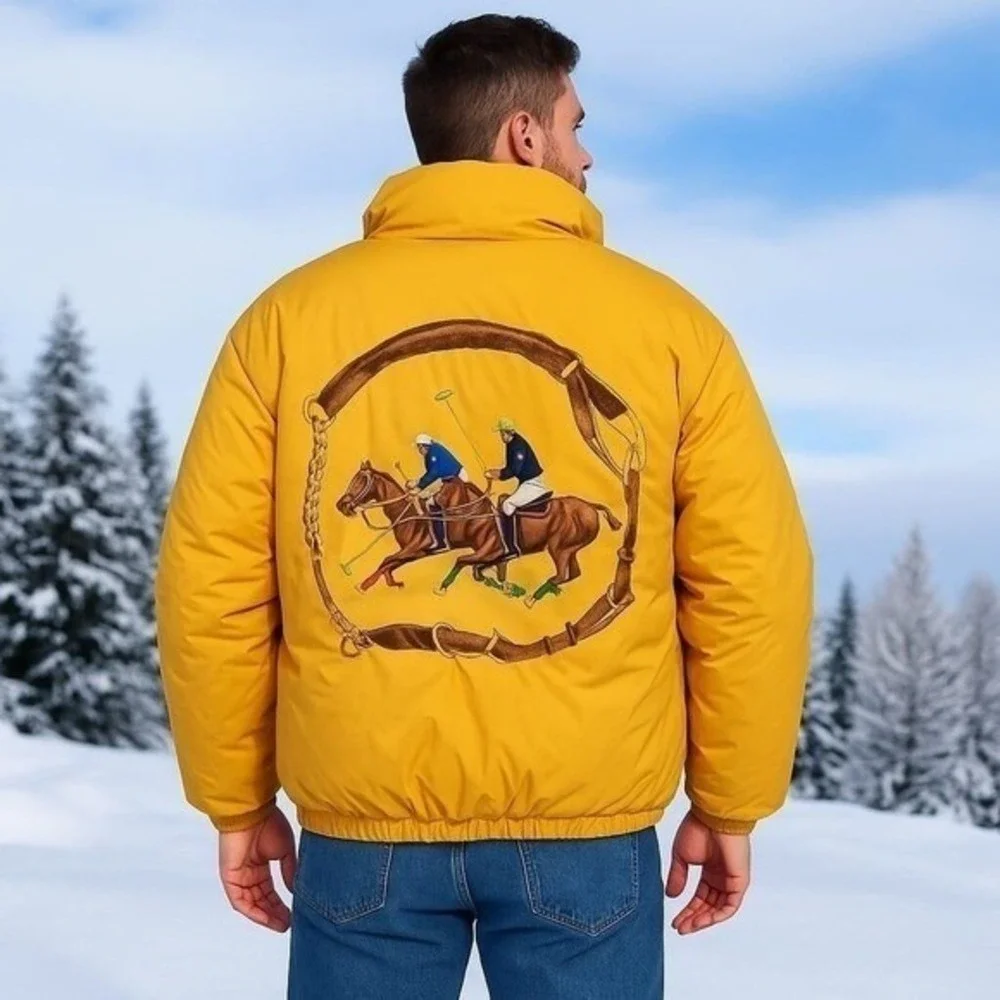 Polo Ralph Lauren Equestrian Yellow Puffer‎ XXL Men / 2XL Women 90% Down 26